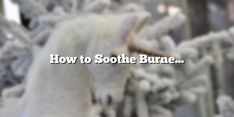 How to Soothe Burned Gums from Teeth Whitening
