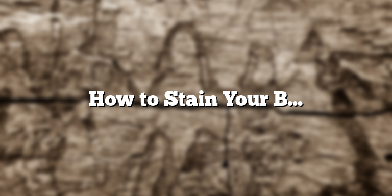 How to Stain Your Butcher Block Like a Pro