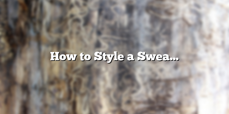 How to Style a Sweater Dress Perfectly