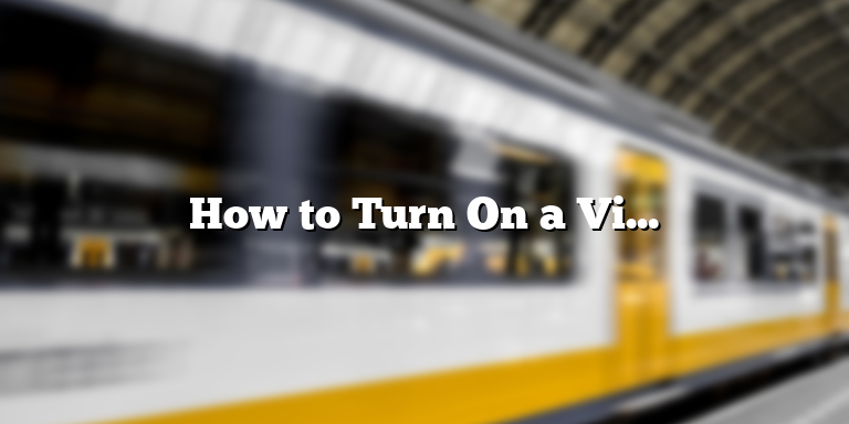 How to Turn On a Vizio TV Without a Remote